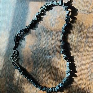 Black stone necklace